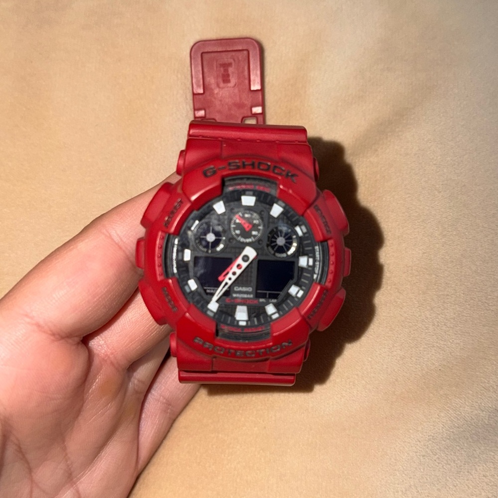 G-Shock Vibrant Red Timepiece